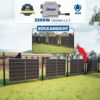 Preview: Solarzaun inklusive Zaunset Vertikale Plattenausrichtung Preview: Solarzaun inklusive Zaunset Vertikale Plattenausrichtung